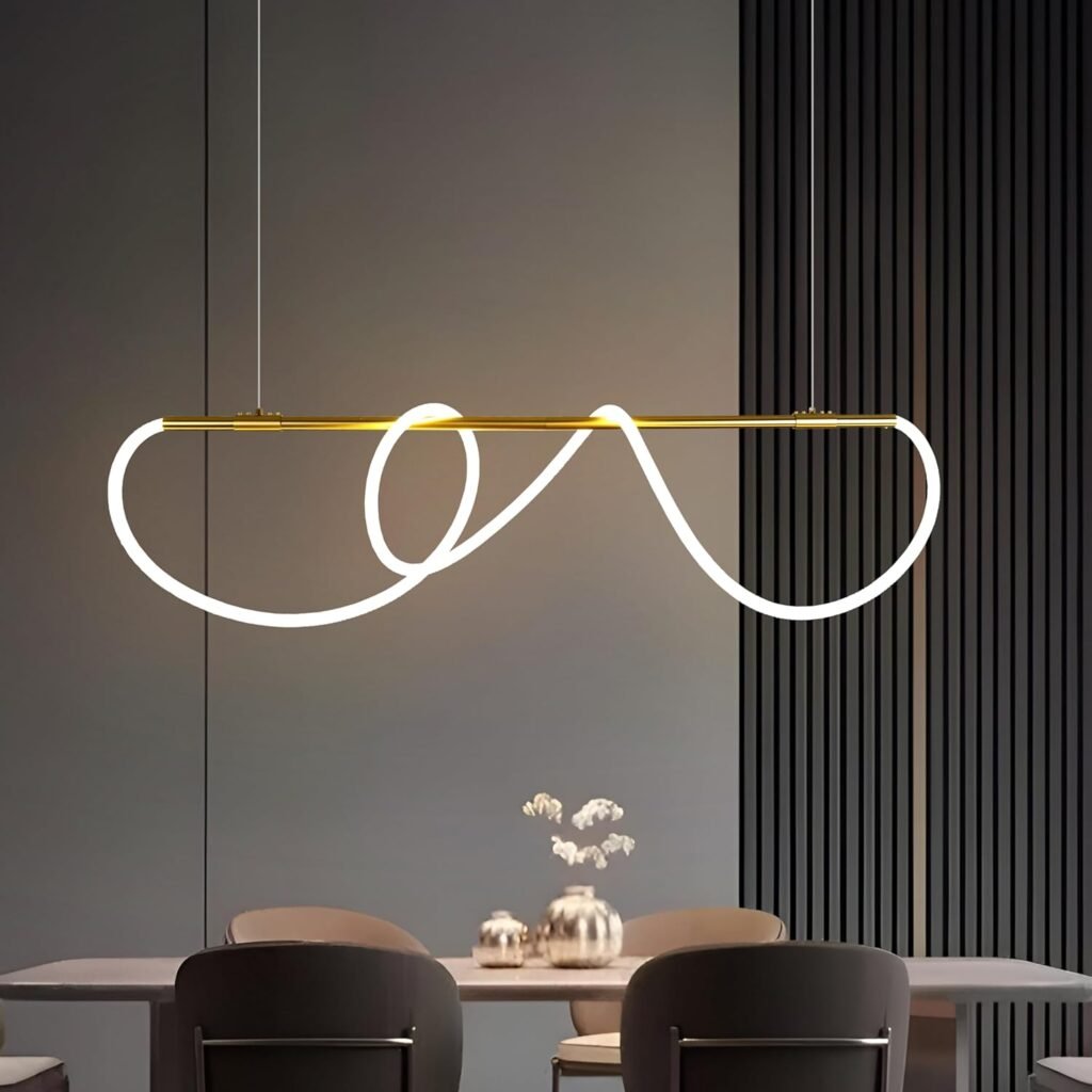 Smartway® 52 Watt Lumiline Modern LED Linear Chandelier for Kitchen Dining Table.