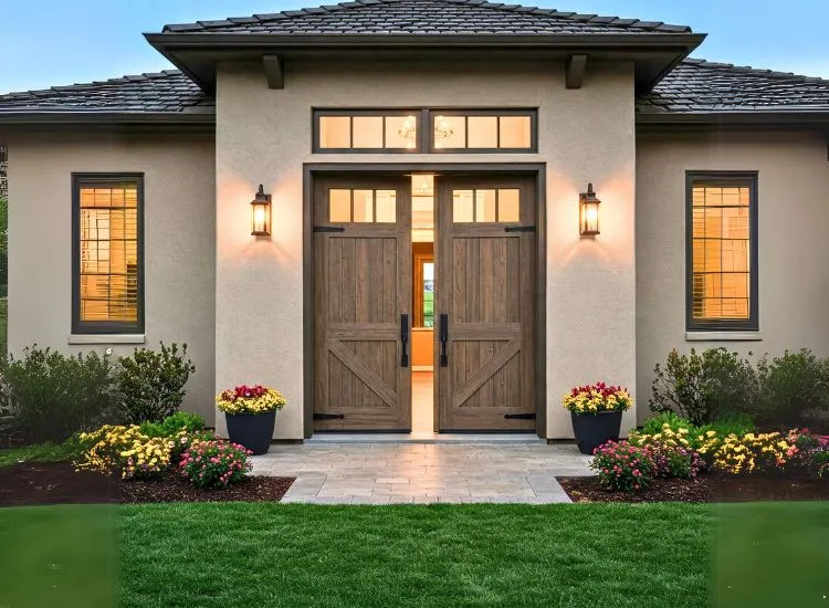8. Dutch Door Classic Dutch wooden door design combining function and charm, ideal for house entrances and unique door types.