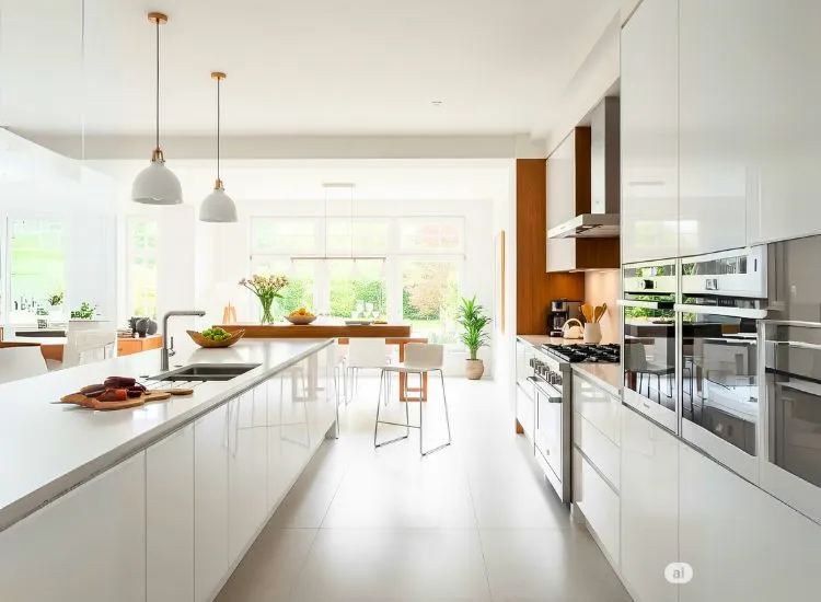 7. Parallel Modular Kitchen Parallel modular kitchen design with efficient layout, perfect modular design for small kitchen spaces.