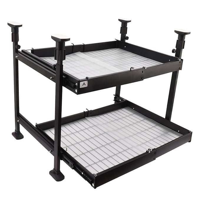 2 Tier Pull Out Cabinet Double Layer