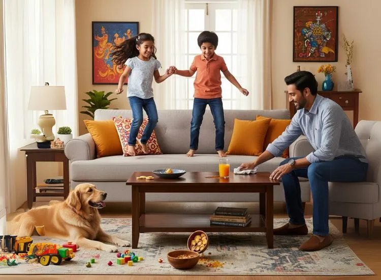 Ease of Cleaning Durability best budget sofa set, sofa set for living room, sofa set for home budget sofa set