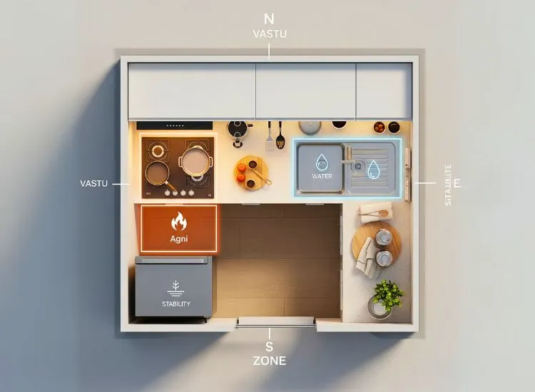 Ideal Placement For Stove Sink And Fridge Ideal placement of stove, sink, and fridge in modular kitchen design ensures efficient cooking and workflow.