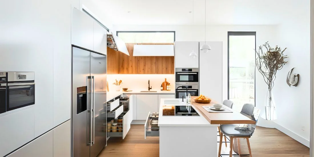 Modular Kitchen Design 1 Modern modular kitchen design with smart storage and sleek modular kitchen and interior design.