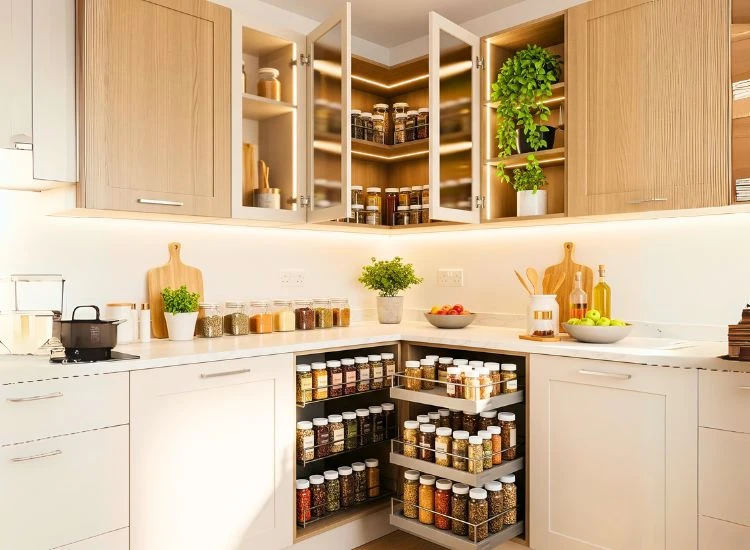 Organize Visibly But Beautifully Organize visibly but beautifully with stylish modular kitchen accessories and elegant accessories for modular kitchen.