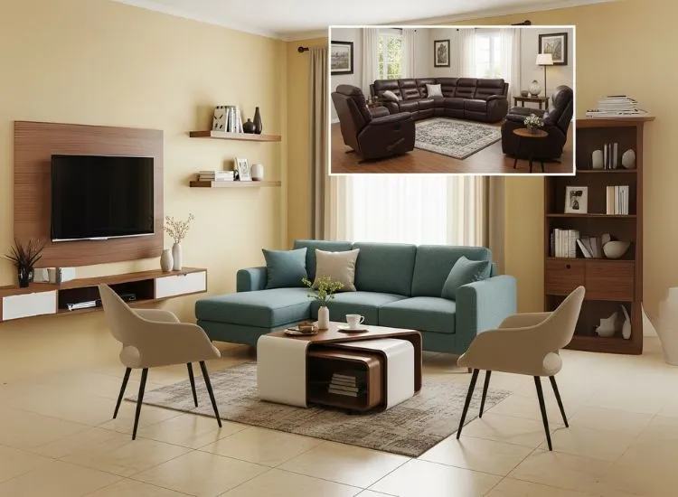Smart Living Room Design Innovative small space living room designs with smart storage and compact furniture, showcasing modern living room design ideas.
