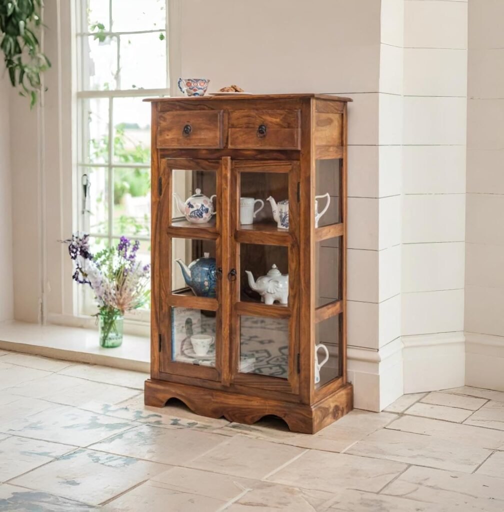 ANGEL FURNITURE Solid Sheesham Kitchen Medium Storage Crockery