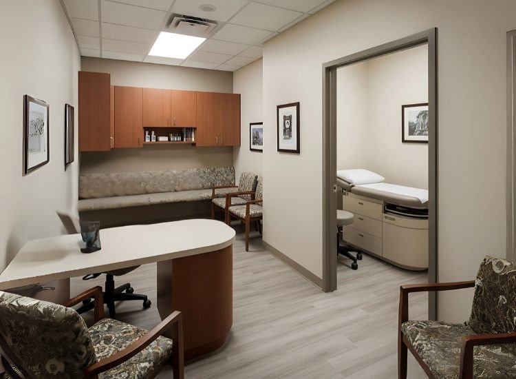 Clinic Interior Designs Featuring Materials Clinic interior designs using thoughtful materials and finishes that reflect care—elegant interior design for clinic environments that soothe and support.