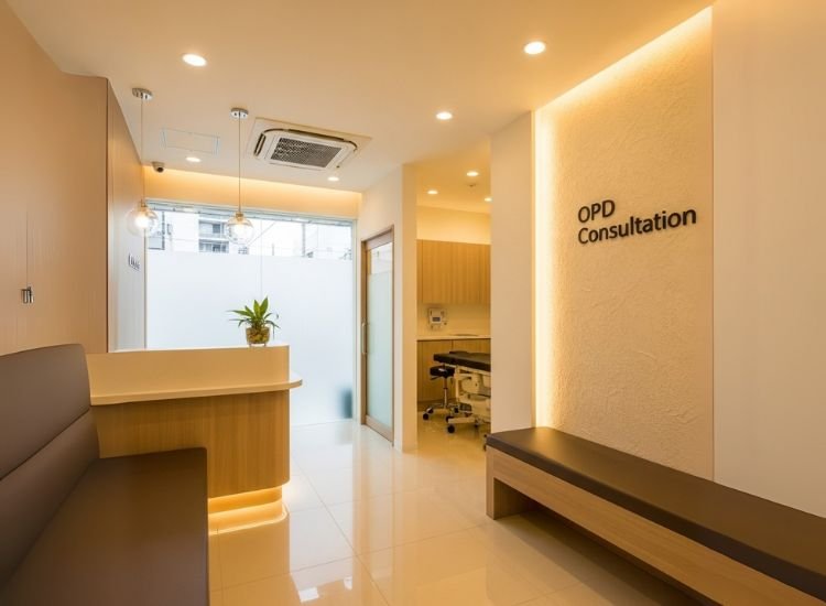 Clinic Interior Designs That Use Lighting 2 Clinic interior designs featuring soft, strategic lighting that offers comfort beyond illumination—smart clinic design ideas for a healing atmosphere.