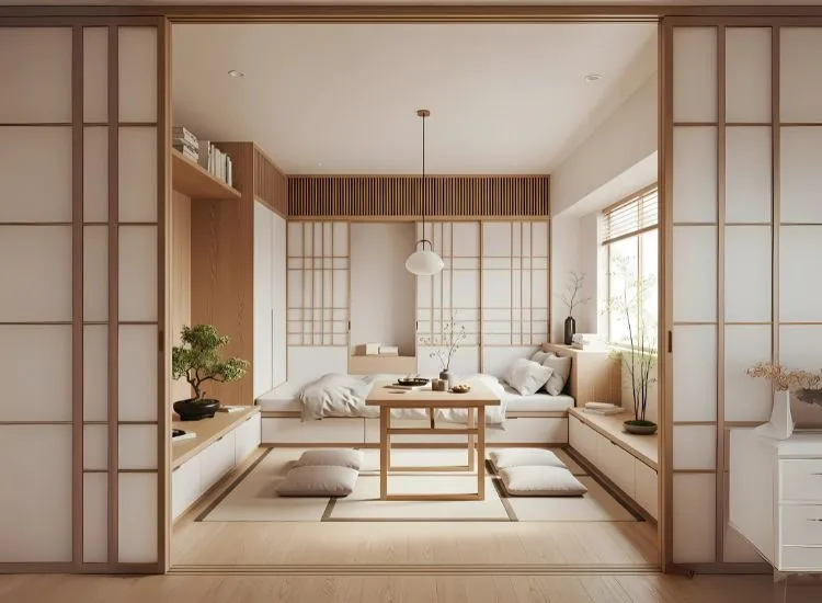 Design Insight Japanese Minimalism Studio apartment interior ideas inspired by Japanese minimalism — blending clean aesthetics with functionality in a modern studio apartment studio.