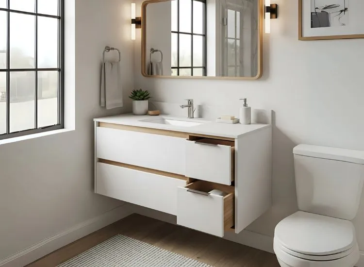 Small Bathroom Decor Ideas Floating Vanities with Hidden Drawers Small Bathroom Decor Ideas Floating Vanities with Hidden Drawers