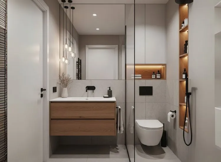 Small Bathroom Design Ideas Modern small bathroom design ideas showcasing a space-saving layout with smart storage and stylish decor for compact homes.