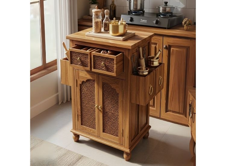 Idea 27 Island with Integrated Jaali Drawer Idea 27 Island with Integrated Jaali Drawer