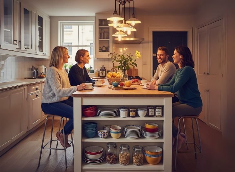 Idea 4 The Dining Table Island Dining table island combining small kitchen island design with multifunctional kitchen island ideas for small kitchens and casual dining.